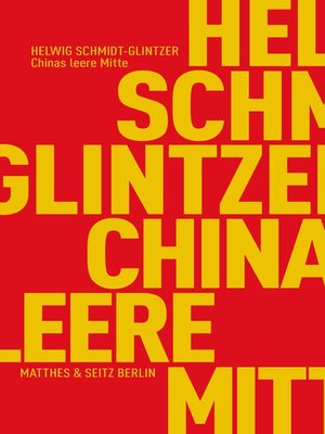 cover image of Chinas leere Mitte